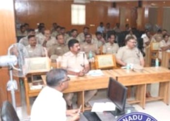 திருப்பத்தூர் மாவட்ட காவல் அலுவலகத்தில் குற்ற கலந்தாய்வு கூட்டம்