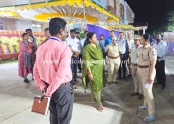 வாணியம்பாடி கல்லூரியில் EVMக்களுக்கு பல அடுக்கு பாதுகாப்பு