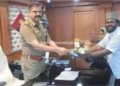 காவல் ஆணையர் அமல்ராஜை சந்தித்த தையூர் பர்வேஸ் மாலிக்