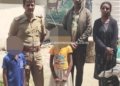 காணாமல் போன 2 குழந்தைகளை 1 மணி நேரத்தில் மீட்ட போலீசார்