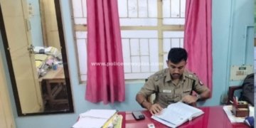 கந்திலி காவல் நிலையத்தில் எஸ்.பி ஆய்வு