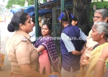 பொதுமக்கள் பாதுகாப்பு குறித்து காவல்துறையினர் விழிப்புணர்வு