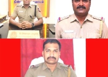 பழனி காவல் அதிகாரிகளுக்கு பாராட்டு மற்றும் வாழ்த்து