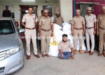 குட்கா பொருட்கள் கடத்திய வடமாநில வாலிபர் கைது
