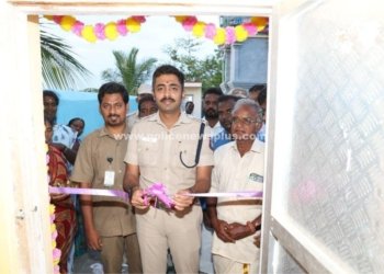 கண்காணிப்பு கேமராக்கள் மற்றும் கட்டுப்பாட்டு அறையை திறந்து வைத்த எஸ்.பி