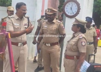 நீட் தேர்வு மையங்களில் பாதுகாப்பு ஏற்பாடுகள் குறித்து எஸ்.பி. ஆய்வு