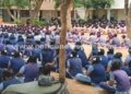 பள்ளியில் சிங்கப்பெண் அதிரடிப்படையினர் விழிப்புணர்வு