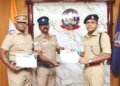 சிறப்பாக செயல்பட்ட காவலர்களுக்கு எஸ்.பி. பாராட்டு