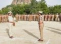 கிருஷ்ணகிரியில் ஊர்க்காவல் படையினரின் கவாத்து அணிவகுப்பு