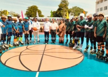 போதைப்பொருள் ஒழிப்பு உறுதிமொழி ஏற்ற வீரர்கள்