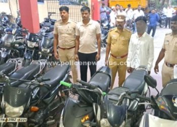 திருட்டு இருசக்கர வாகனங்களுடன் இருவர் கைது