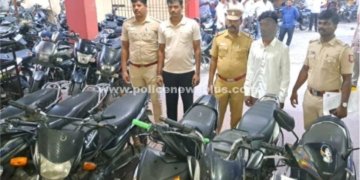 திருட்டு இருசக்கர வாகனங்களுடன் இருவர் கைது