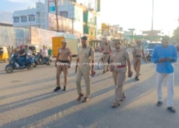 திருவாரூர் மாவட்ட காவல்துறையினரின் தீவிர நடை ரோந்து