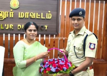 அரியலூர் மாவட்ட ஆட்சித் தலைவரை சந்தித்த எஸ்.பி