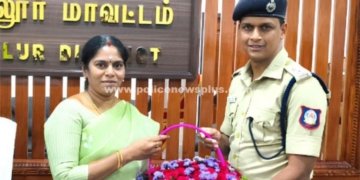 அரியலூர் மாவட்ட ஆட்சித் தலைவரை சந்தித்த எஸ்.பி