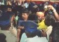 உசிலம்பட்டி அருகே கோவில் திருவிழாவில் தகராறு. பக்தர்கள் சாலை மறியல்