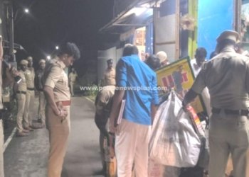 ஆம்பூர் ரெட்டி தோப்பு பகுதியில் எஸ்.பி அதிரடி சோதனை