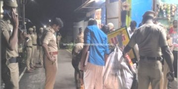 ஆம்பூர் ரெட்டி தோப்பு பகுதியில் எஸ்.பி அதிரடி சோதனை