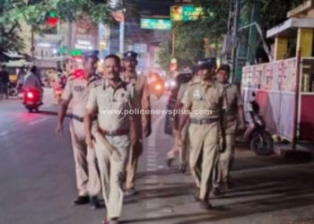 திருப்பத்தூர் மாவட்டம் முழுவதும் காவல்துறையின் தீவிர நடை ரோந்து