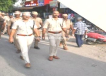 மதுரை சமயநல்லூரில் எஸ்.பி தலைமையில் நடை ரோந்து