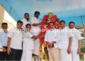 காமராஜர் சிலைக்கு தமிழக வெற்றிக் கழகம் மரியாதை