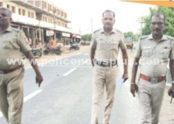 விருதுநகரில் காவல்துறையினர் நடை ரோந்து