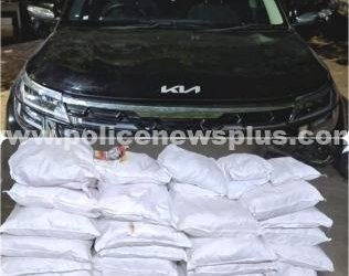 வேடசந்தூரில் காரில் கடத்திய 284 கிலோ குட்கா பறிமுதல்