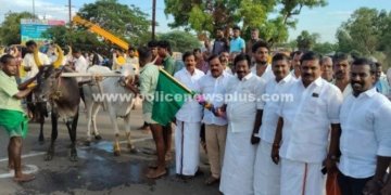 காரைக்குடியில் மாபெரும் மாட்டு வண்டி போட்டி