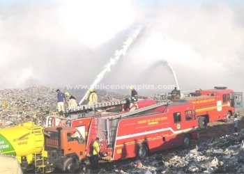 வெள்ளக்கல் குப்பை கிடங்கில் தீ விபத்து