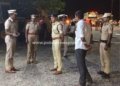 சோதனை சாவடியில் எஸ்.பி திடீர் ஆய்வு