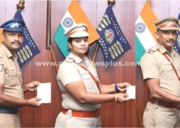 காவல் குழுவினரை பாராட்டிய ஆணையாளர்