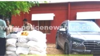 காரில் கடத்தப்பட்ட 435 கிலோ குட்கா பறிமுதல்