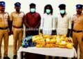புகையிலை பொருட்கள் பறிமுதல். 3 பேர் கைது