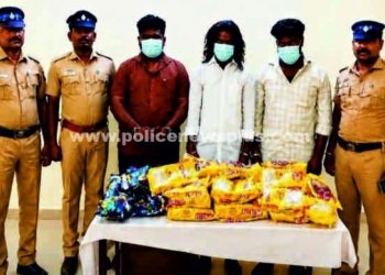 புகையிலை பொருட்கள் பறிமுதல். 3 பேர் கைது