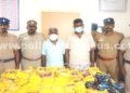 தடை செய்யப்பட்ட புகையிலை பறிமுதல். 2 பேர் கைது
