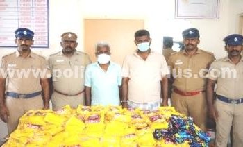 தடை செய்யப்பட்ட புகையிலை பறிமுதல். 2 பேர் கைது
