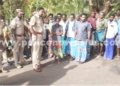 சாலை விபத்து பகுதியை ஆய்வு செய்த எஸ்.பி.