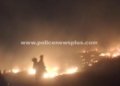 விளாச்சேரி கண்மாய் பகுதியில் பயங்கர தீ விபத்து