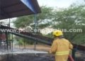 நத்தம் அருகே தென்னை நார் குடோனில் தீ விபத்து