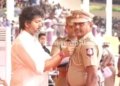 முதலமைச்சரின் பதக்கம் பெற்ற உதவி ஆய்வாளர்