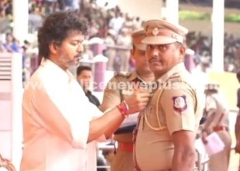 முதலமைச்சரின் பதக்கம் பெற்ற உதவி ஆய்வாளர்