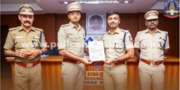 சிறப்பாக பணியாற்றிய காவலர்களுக்கு நாமக்கல் எஸ்.பி. பாராட்டு