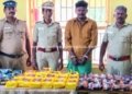 புகையிலைப் பொருட்கள் வைத்திருந்த நபர் கைது