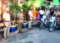 திருக்கோவில் பாதுகாப்பிற்காக காவலர்கள் சைக்கிள் ரோந்து