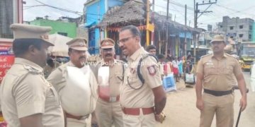 விநாயகர் சிலை கரைப்பு குறித்து எஸ்.பி. ஆய்வு