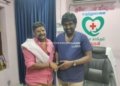 டாக்டர் குமரேசனை நேரில் சந்தித்து நடிகர்  கருப்பு