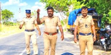 காவல்துறையினர் தீவிர நடை ரோந்து
