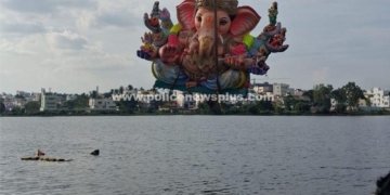 ஓசூரில் 165 விநாயகர் சிலைகள் கரைப்பு. 1,700 போலீசார் பாதுகாப்பு