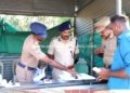 சோதனைச் சாவடியில் காவல்துறை துணைத்தலைவர் ஆய்வு