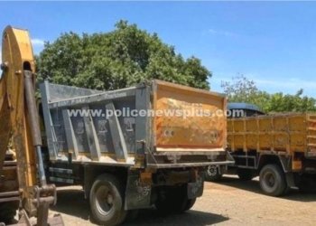 மண் திருட்டில் ஈடுபட்ட 3 டிப்பர் லாரிகள் பறிமுதல்